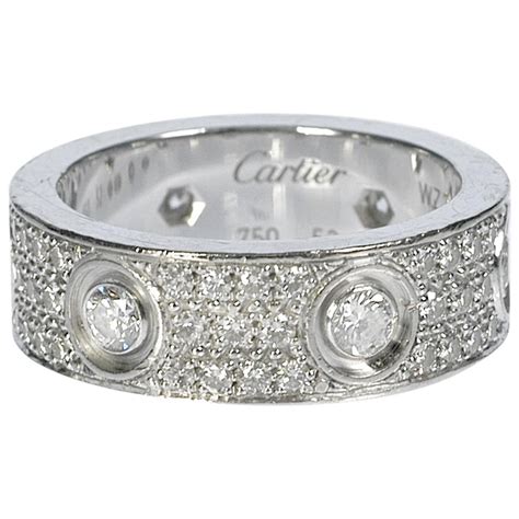 cartier ring with diamond band.